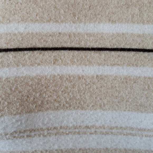 Izod tan striped long sleeve tee - Picture 3 of 3